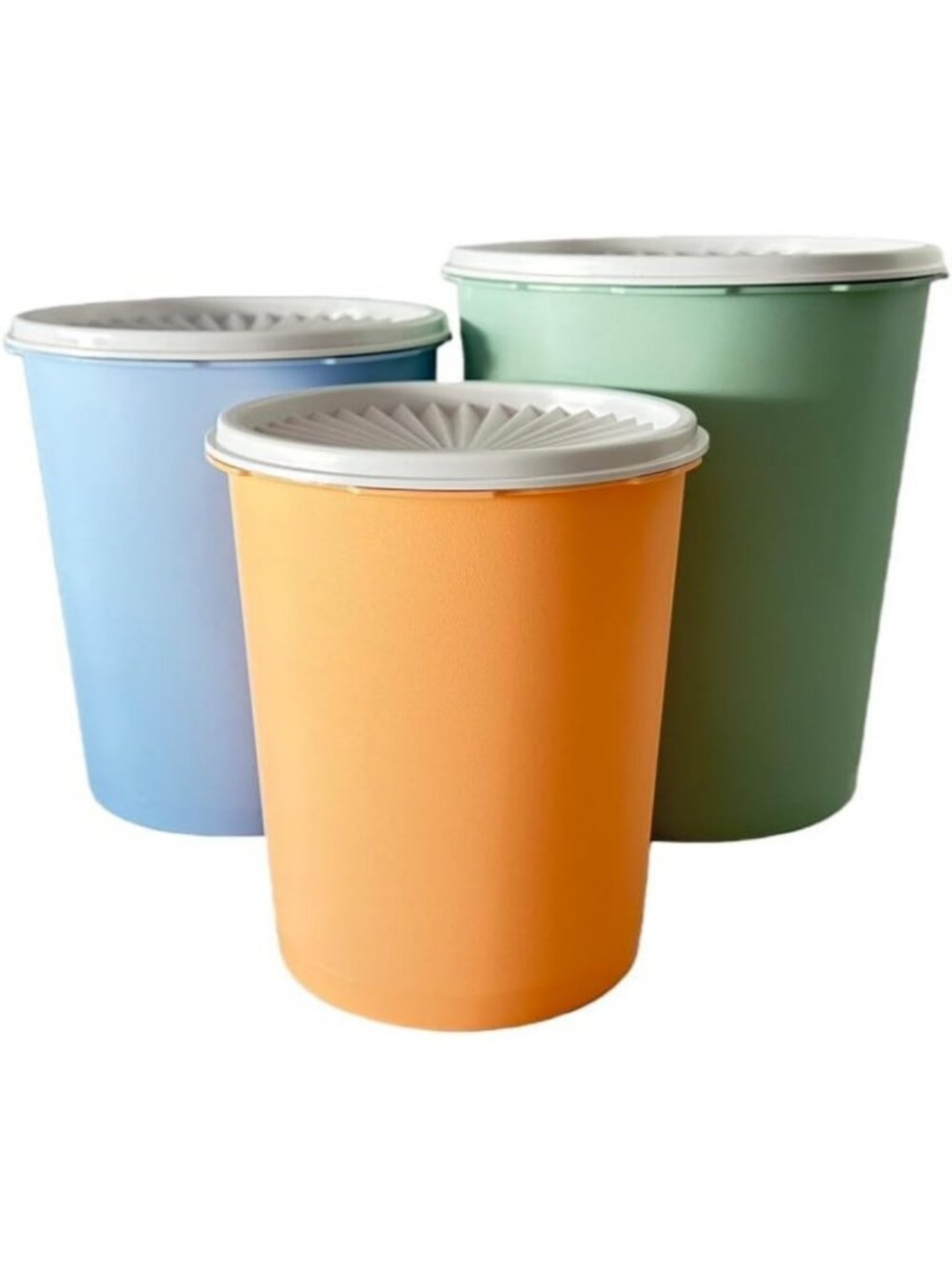 Vintage Canister Set of 3 - Classic Heritage Decorator Kitchen Storage Jars